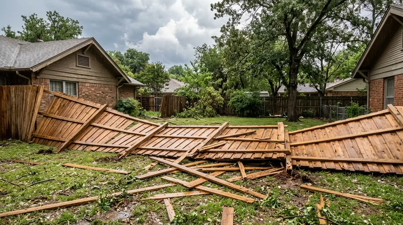 Storm Damage Fence Repair Fort Worth